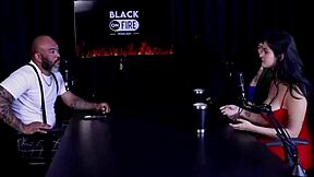 She dances sensual in sheer red after confessing art career then gets wild on Faroraf