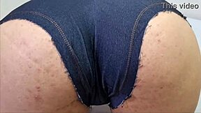 Horny Mature Bride's Bubble Butt Lingerie Tease in Public Wedding Spots