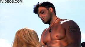 carolina's bikini rips off for deep anal under hot sun