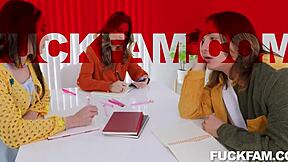 Krystal Sparks plays goody two shoes sucking stepbro Axel's cock with Mia