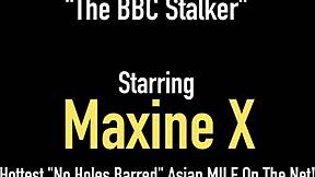 asian milf maxine x deepthroats bbc then rides in doggystyle creampie