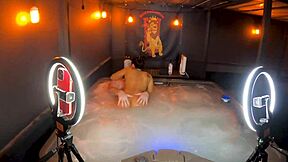 Sheena Ryder's curvy milf body bounces in hot tub cowgirl pounding deepthroat and screaming orgasms