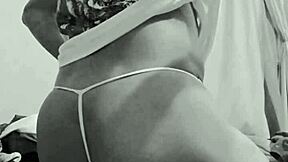 skinny teen's narrow ass and small waist in sexy tanguita hilo tease