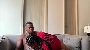 amateur couple nysdel teases with play before passionate ebony pussy fuck