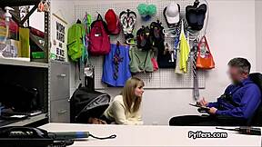 big dick punishes dildo thief hottie in office backroom