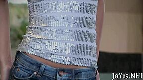 Babe fingers wet pussy riding dildo solo craving cock