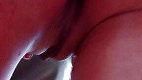 a young couple sneaks a hard blowjob and cumshot in the supermarket lot