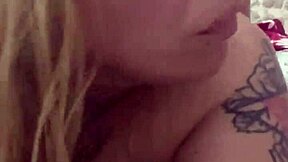 Blonde slut deepthroats then pussy to ass homemade pounding