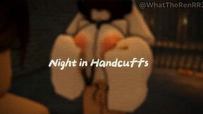 cuffed cuckold watches big black cock claim his wife