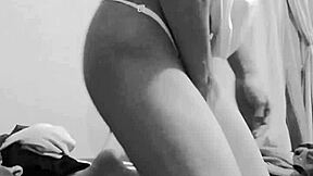 skinny teen's narrow ass and small waist in sexy tanguita hilo tease