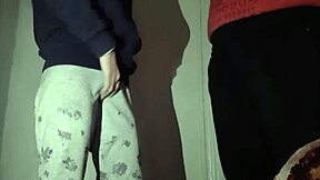 stepsister sneaks in to watch then tempts me into orgasm