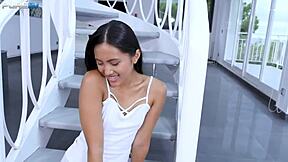 May Thai's Petite Tits Crave Monster Cock Deepthroat