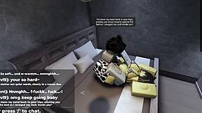 ROBLOX CATGIRL RIDES COCK after days of teasing in cute cartoon sex