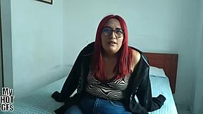 that chubby redhead babysitter couple's first homemade ass play felt so real