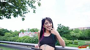 German Scout Petite Latina Lunita Galactica Bareback Casting Fuck Doggystyle