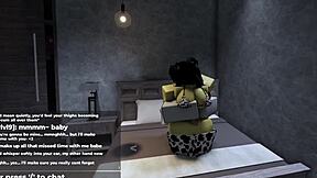 ROBLOX CATGIRL RIDES COCK after days of teasing in cute cartoon sex