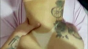 Wanna see this hot blonde in white lingerie sit on it early morning?