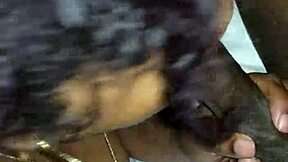 gorgeous black milf craves sucking huge black cock and balls deep