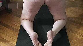 hot milf naked yoga stretches perfect for your jerkoff session