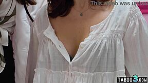 lesbian doctor lexi luna fingers patient's tits and pussy nervously