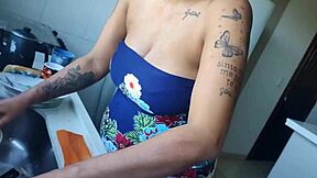 pregnant wife cheats with plumber's monster cock creampie inside