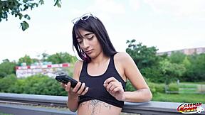 German Scout Petite Latina Lunita Galactica Bareback Casting Fuck Doggystyle