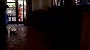 Katrina Jade's bouncy big ass tempts pervs on patrol in bathroom bounce