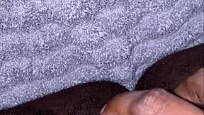 Ebony BBW squirts hard from vibrator pussy play orgasm!