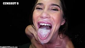 damn, gloryhole expert swallows cum loads like a pro cocksucker