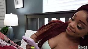 stepdaughter bends over shaved pussy for stepdad's bbc doggystyle missionary spooning cumshot