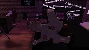 She plays a prostitute in Roblox getting pounded by a massive black cock