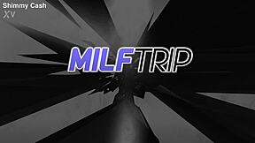 dirty blonde bombshell offers milf ass to horny stud