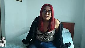 that chubby redhead babysitter couple's first homemade ass play felt so real