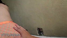 Ever seen a daring friend grind back in fishnet stockings so tasty?