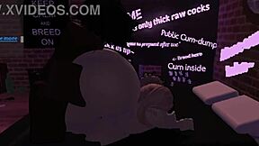 She plays a prostitute in Roblox getting pounded by a massive black cock