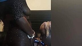 We got nasty with her using toys and strap-on right in front of her boyfriend watching us