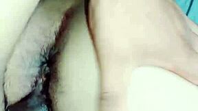 Suck his cock deep homemade then take hard doggystyle creampie in my mouth!