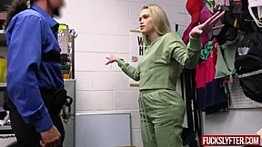 does shy bikini teen model crave security guards deepthroat fuck?