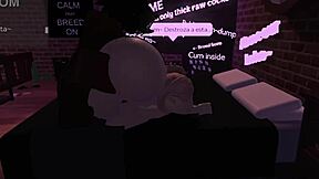 She plays a prostitute in Roblox getting pounded by a massive black cock