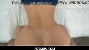 Povmum - Lucky Big Dick Stepson Pounds Stepmom Ashley Fires Deepthroat Pussy Fuck