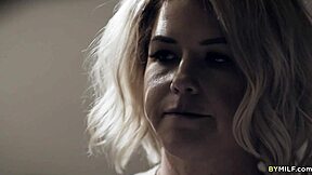 hey stepson, let mommy kit mercer stroke your cock with her hand