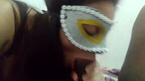 Skinny Brunette Sucks Cock Before Creampie Deep Inside