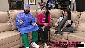 Alix avery stars as dirty dermatologist in backstage footjob humiliation scene