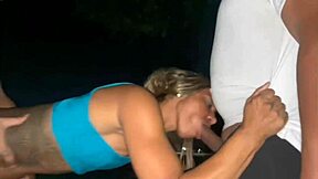 Wife workouts turn street sex romp at night