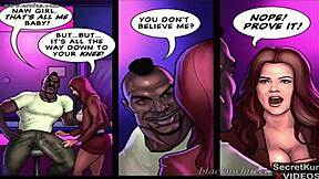 Angry Kardashian wife catches sidechick's lipstick on hubby's BBC during interracial cheating gangbang episodes 3 and 4