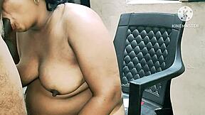 Horny Indian Desi Mom Bent Over for Neighbor Boys' Big Cock Doggystyle Pounding