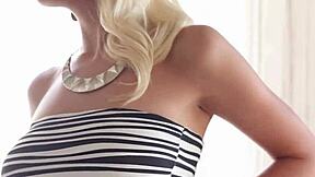 wanna see platinum blonde teen alissa arden bare her massive natural boobs?