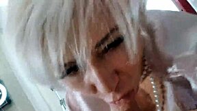 damn this russian milf aimee sucks cock like a pro wife cocksucker!!