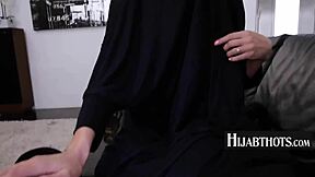 Arab nympho Victoria June and Ike Diezel feed big fake tits blowjob pov