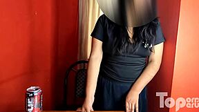 chubby latina romina moans non-stop in casting confesses near-virgin and gives ass creampie!!